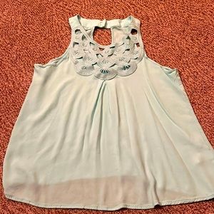 Maurice’s Brand, Ladies Rayon Tank, Mint Green, Size Large